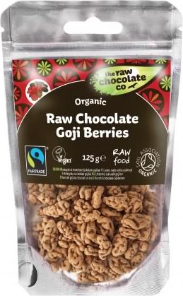 Raw chocolate goji berries